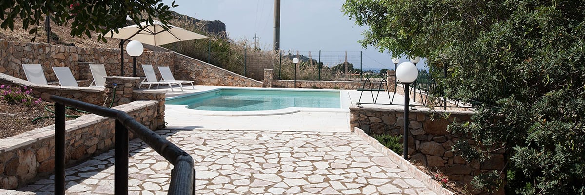 villa con piscina